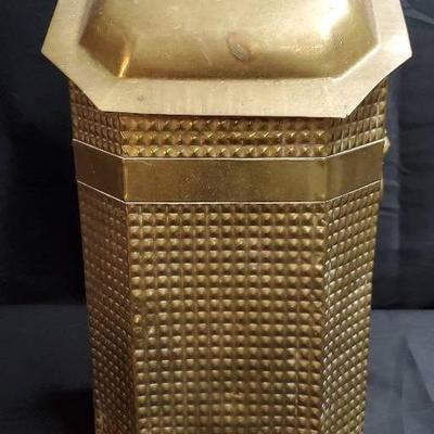 Vintage Brass/Copper Coal Bin