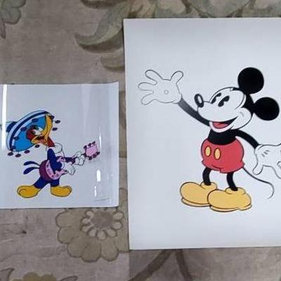 Large Mickey Mouse Poster And Woody Woodpecker Giclee 