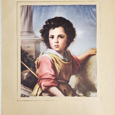 "The Holy Shepherd" Beautiful Silk Print