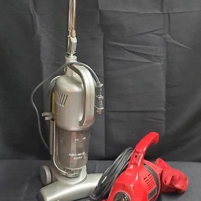 Dirt Devil Hand Held Vac And Euro-ProX Upright 
