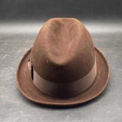 Vintage Fedora Hat With Original Box
