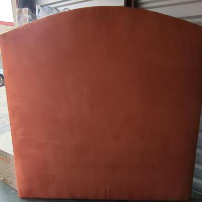 Vibrant Orange Headboard And Frame