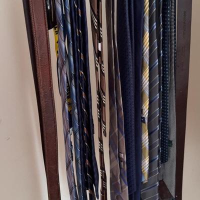 Set Of Ties and Leather belts