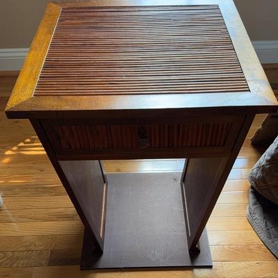 Bamboo Top Night Stand 