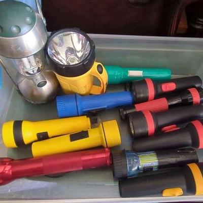 Assortment of Flashlights & Lightbulbs