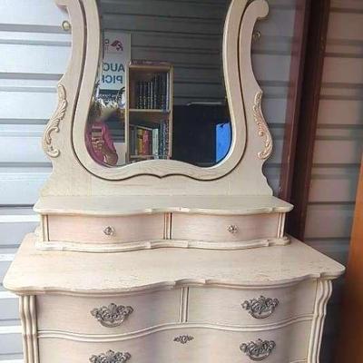 French Provencial Dresser & Mirror