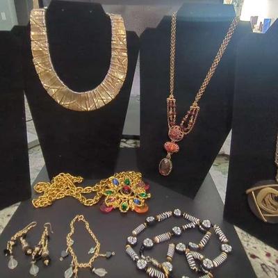 7 Necklaces; 1 Bracelet & Earring Set