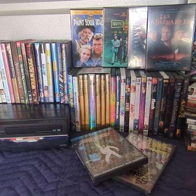 Toshiba DVD Player & 60 Movie Bonanza Set