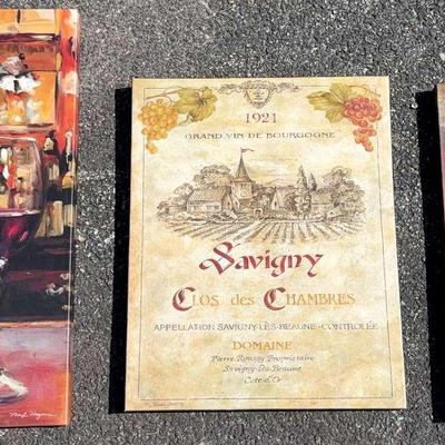 3 Wine Prints