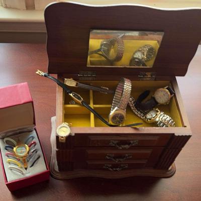Ladies Watches And Jewlery Box