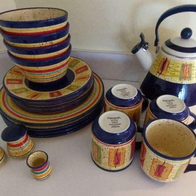 Pfaltzgragf  20pc Sedona Hand Painted Dining Set