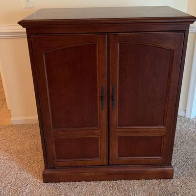 Walnut  Entertainment Center With Tv!