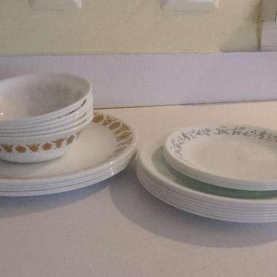 Corelle Plates Bowls And Saucers Set