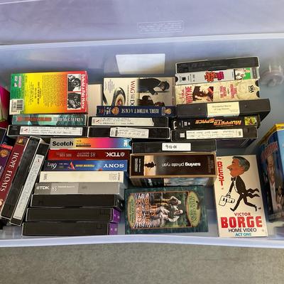 Large Lot of Vintage VHS Tapes – Movies, Shows & More