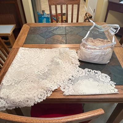 Lot of Vintage Lace Table Linens