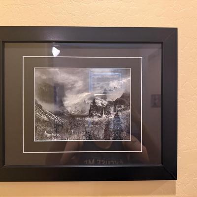 Framed Black & White Landscape Print