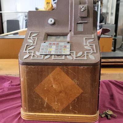 RARE 1938 Mills Novelty Jackpot Slot Machine 