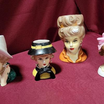 Ruben Lady Head Vases 