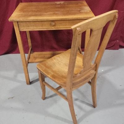 Antique Desk And Chair