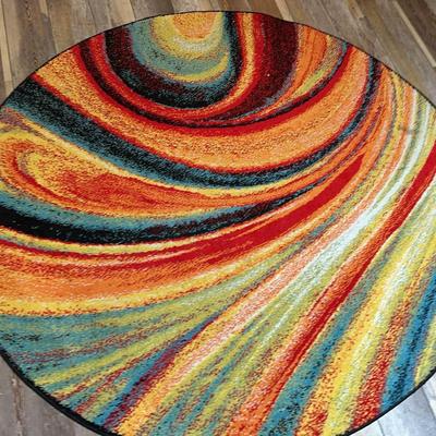 Area Rug - Splash Multi Color (5'2" Round)