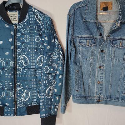 Men's Levi's Puffer Jacket And Rt 66 Denim Jacket 