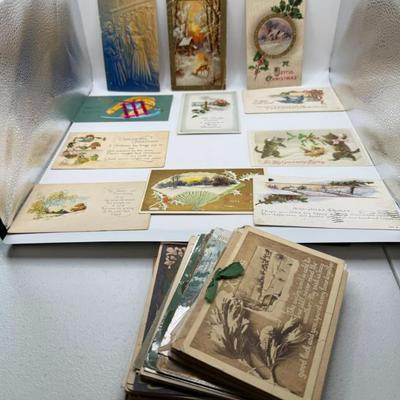 Large Lot Of Vintage Christmas & New Year's Postcards
Lot #: 93