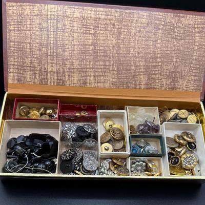 Box Of Misc Vintage & Modern Buttons
Lot #: 86