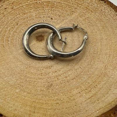 Pair 925 Silver Hoop Earrings, 2.64 Grams
Lot #: 22