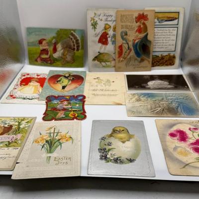 Lot Of Vintage Valentine, Easter & Thanksgiving Postcards
Lot #: 94