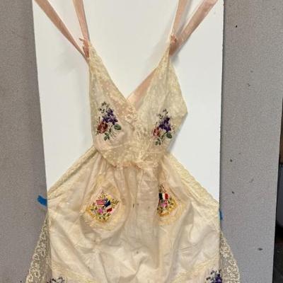 Vintage French Souvenir Lace & Silk Apron
Lot #: 62
