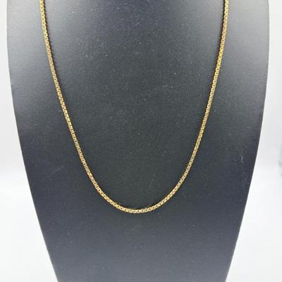 14K Yellow Gold Box Chain, 20" L, 11.75 Grams
Lot #: 5