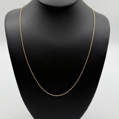 14K Yellow Gold Fine Chain, 18" L, 1.13 Grams
Lot #: 14