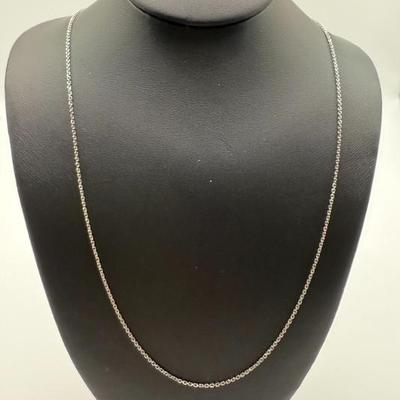 14k White Gold Fine Chain, 18"L, 1.57 Grams
Lot #: 15