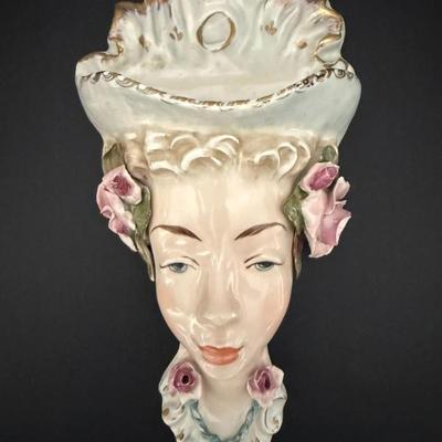 Vintage Cordey China Lady Wall Pocket
Lot #: 66