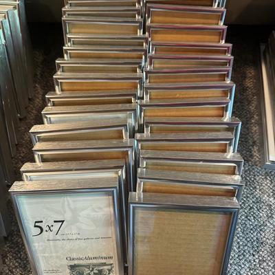 Huge Lot Of 5 X 7 Wall Frames - All Silver Tone - 30 Frames #2