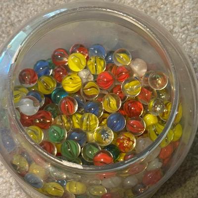 Jar Of Mixed Marbles