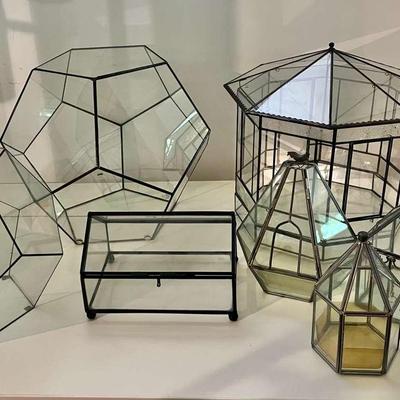 Geometric Glass Terrarium Greenhouse Collection 