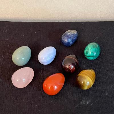 Gemstone & Mineral Eggs ~ Ft Malachite, Tigers Eye, Sodalite, Carnelian, Rose Quartz & More