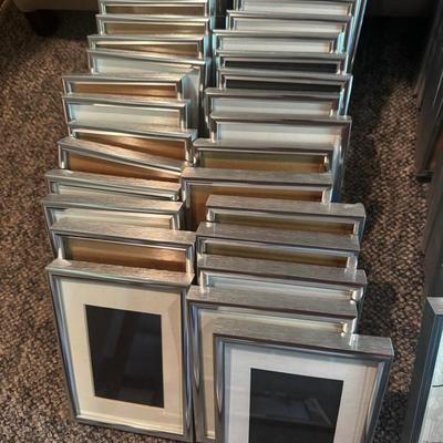 Huge Lot Of 5 X 7 Wall Frames - All Silver Tone - 30 Frames #1