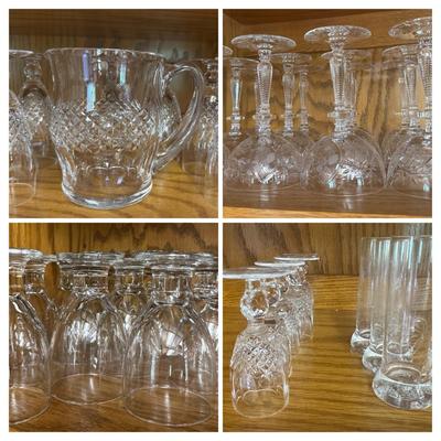 Exquisite Variety Of Glass Stemware In Exquisite Condition 