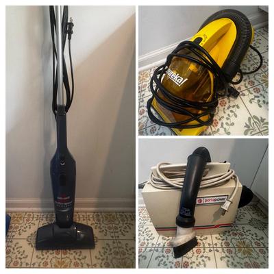 Bissell Featherweight Bagless Vacuum , Hoover Portapower, Handheld, & Eureka W/ Accessories 