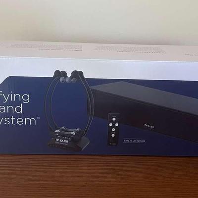 TV Ears Voice Clarifying Sound Bar And Headset System