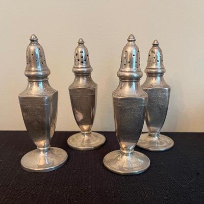 Weighted Sterling Silver S&P Shakers 