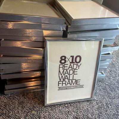 Huge Lot Of 8 X 10 Wall Frames - All Silver Tone - 30 Frames #2