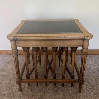Nesting Table With Three Folding Tables