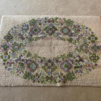 Vintage Latch-Hook Rug  