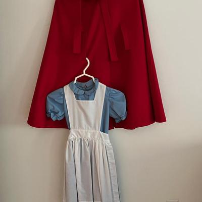 Vintage Little Red Riding Hood Costume & Red Hooded Cloak 