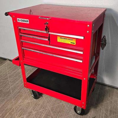 US General Pro 5 Drawer Roller Cart - 30X21X41”
