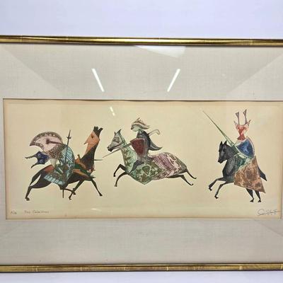 Guillermo Silva Santamaria Signed & Numbered Print “Tres Caballeros”
