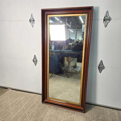Wood Framed Wall Mirror - 26X55”